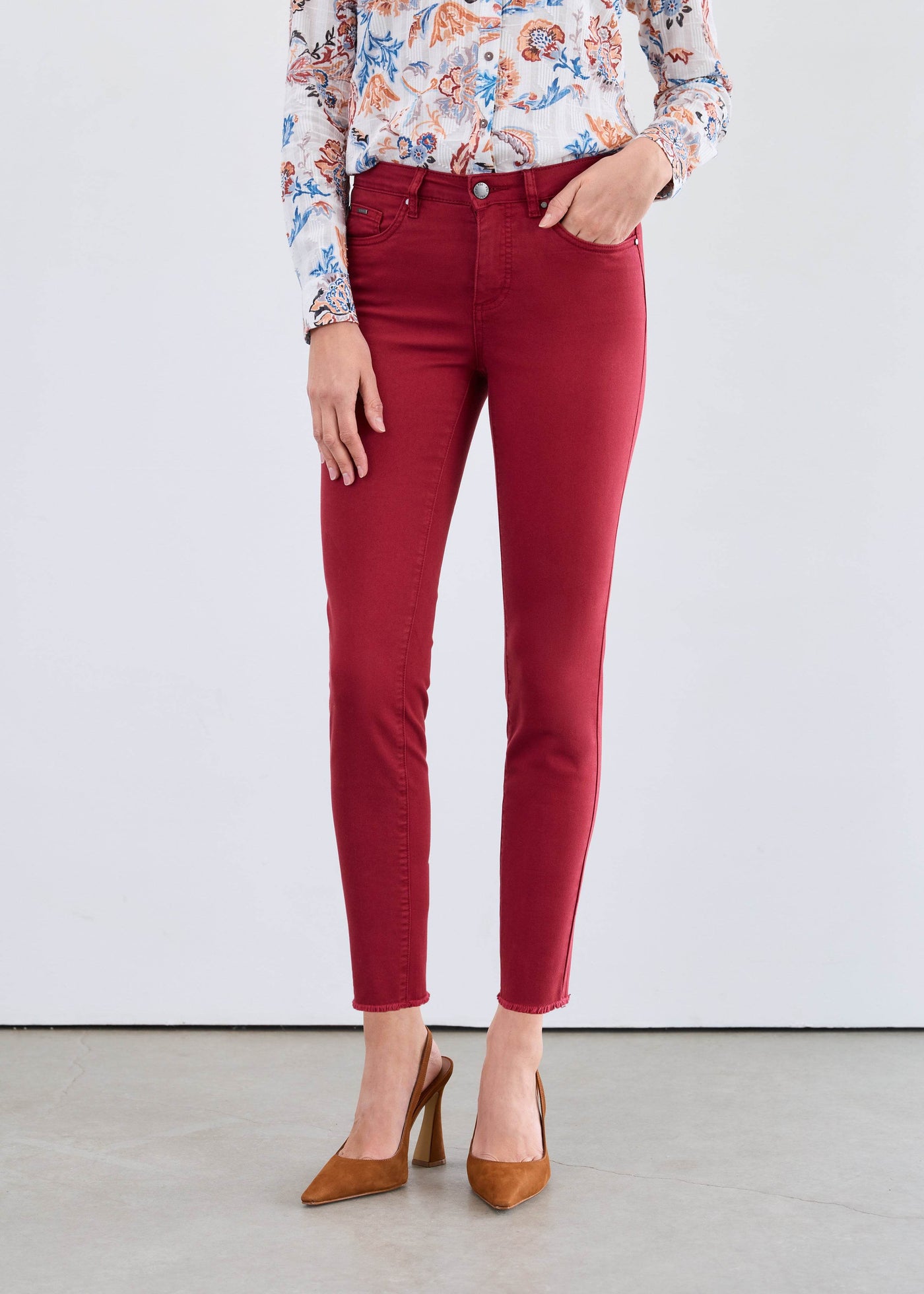 Olivia Slim Ankle Euro Twill - Dream Pants