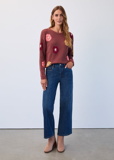 Olivia Wide Ankle French Dressing Jeans