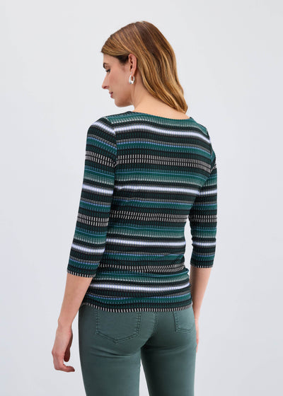 3/4 Sleeve Rushed Side Top - Dream Pants