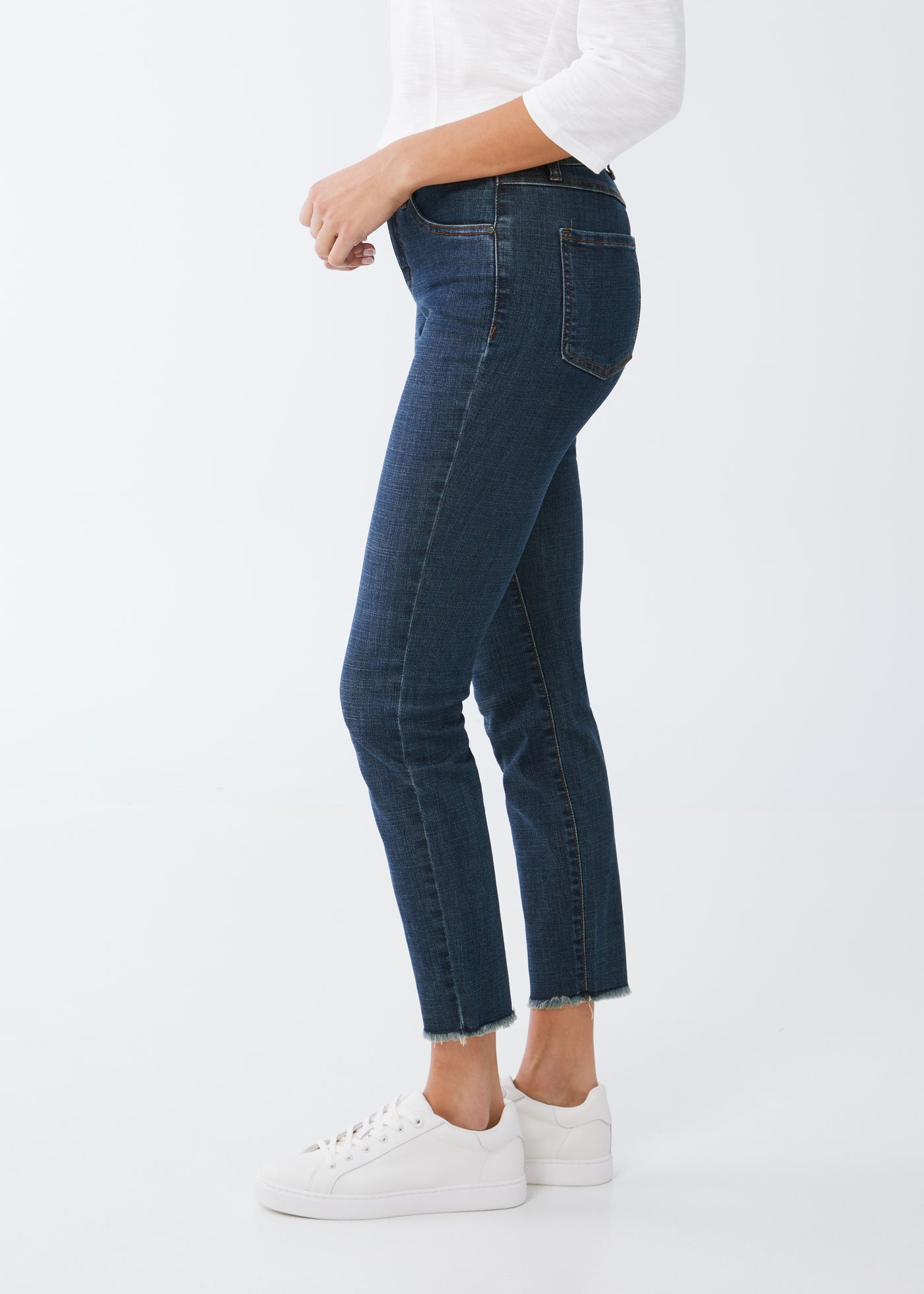 Christina Slim Ankle French Dressing Jeans