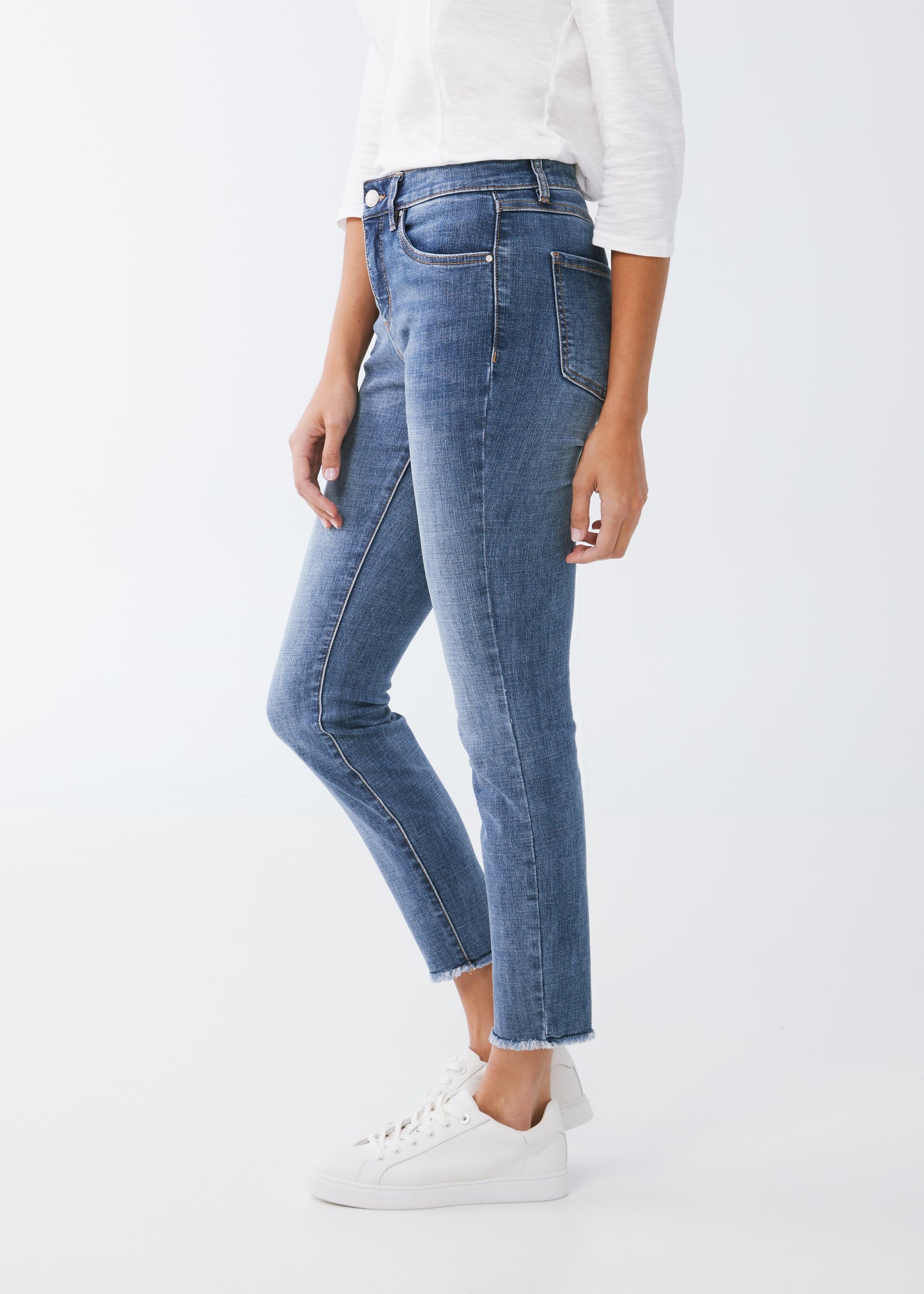 Christina Slim Ankle French Dressing Jeans