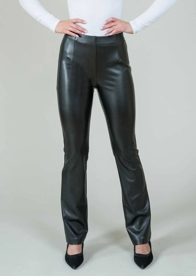 Verona Pleather 30" Mini-Flare Pants Lisette L