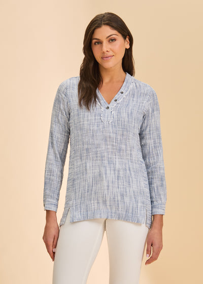 Fringed Popover Tunic French Dressing Jeans