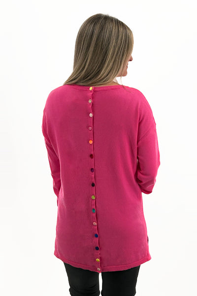 Back Buttoned Down Top Orly Apparel