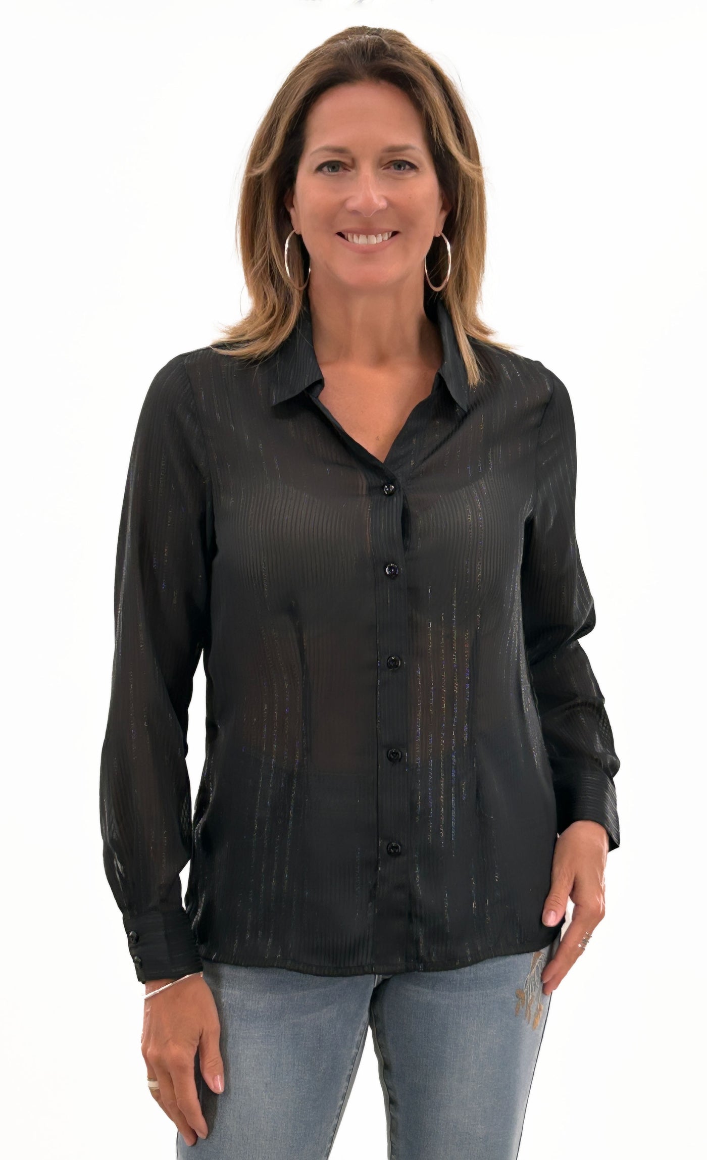 See Through Blouse Orly Apparel