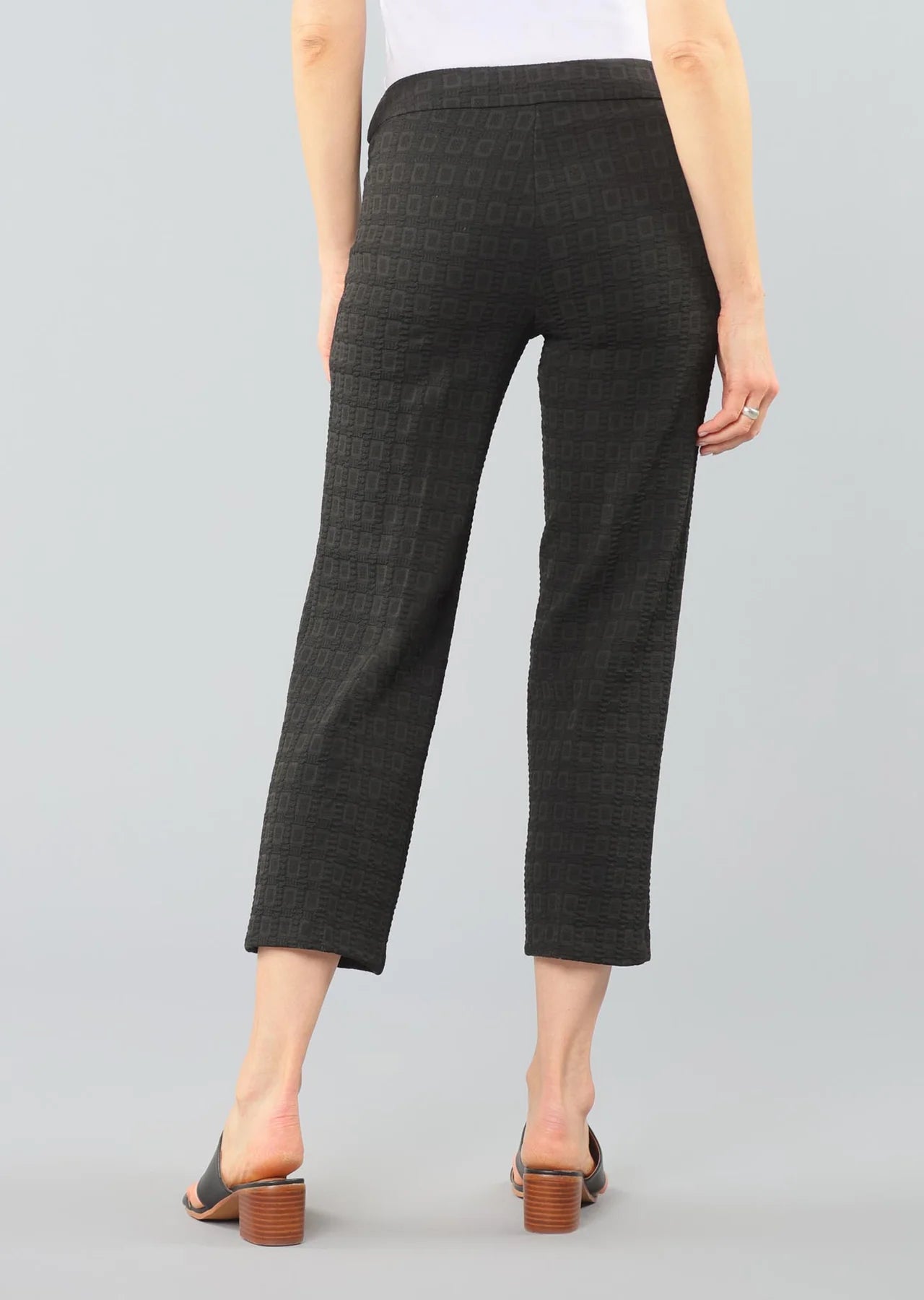 Lisette L Durando Cropped Pant, Plaid Pattern 