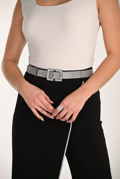 Luxe Sparkle Statement Belt Frank Lyman