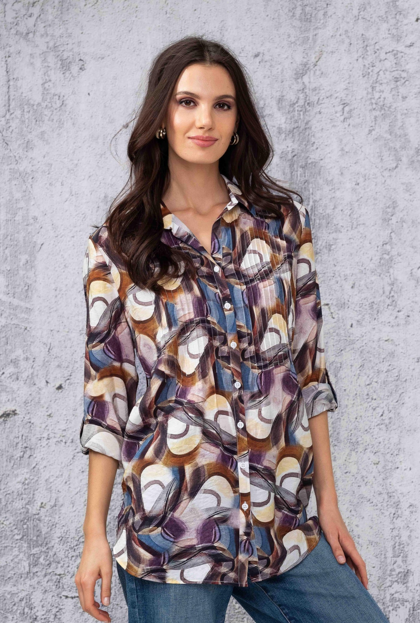 Rolled Sleeves Blouse Alison Sheri