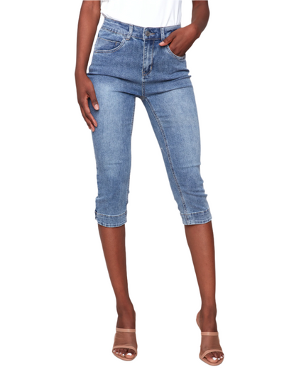 Knee High Capri Denim Pant Charlie B