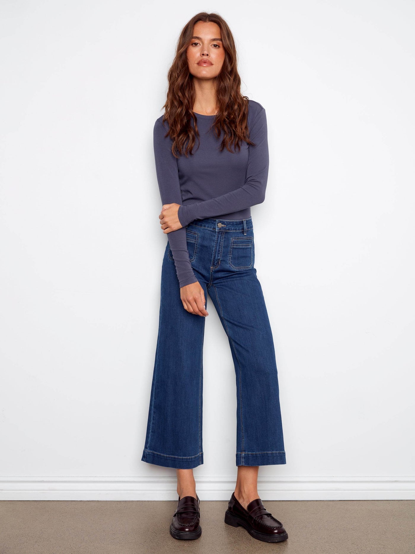 Patch Pocket Flare Jeans - Dream Pants
