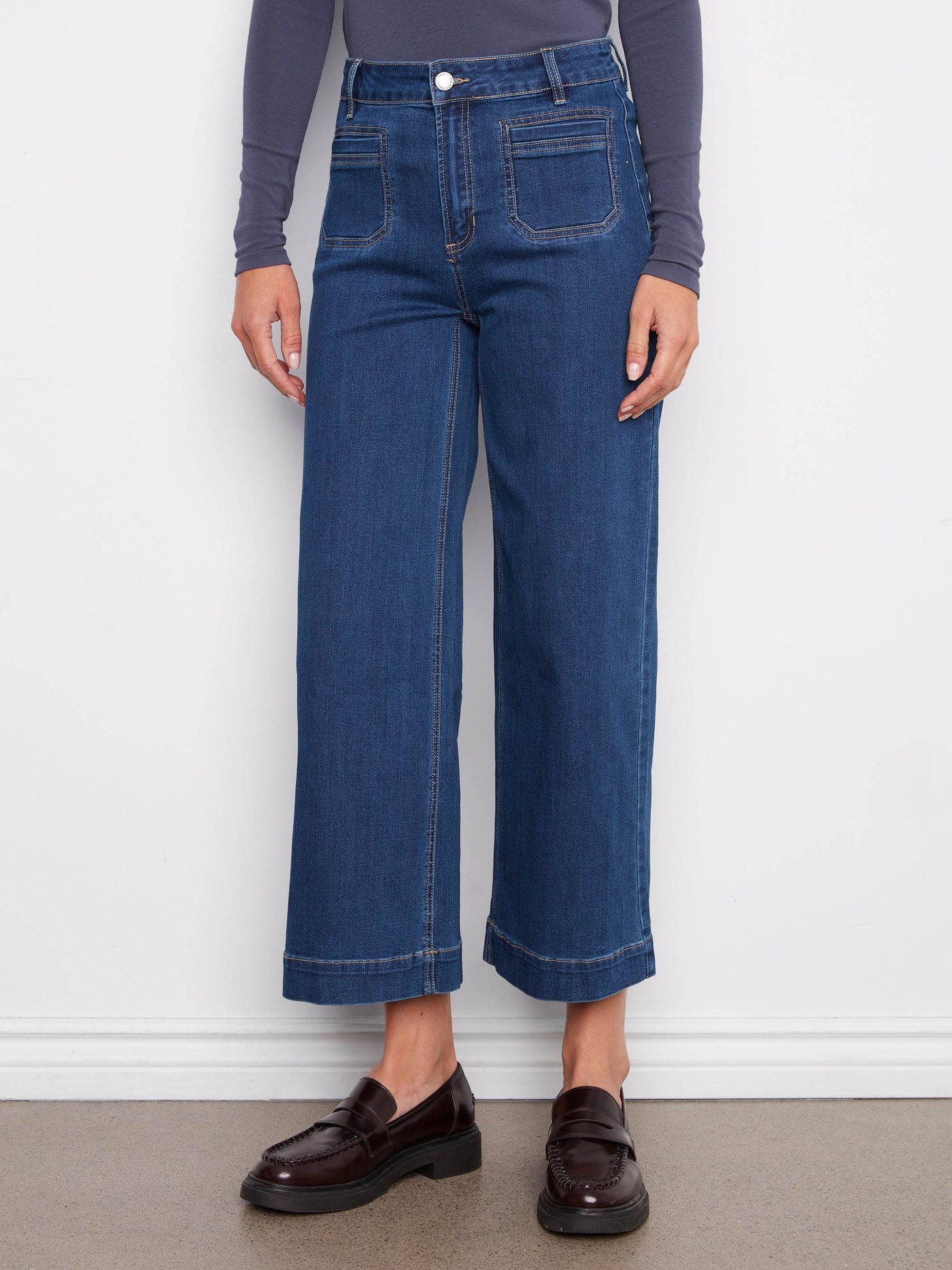 Patch Pocket Flare Jeans - Dream Pants