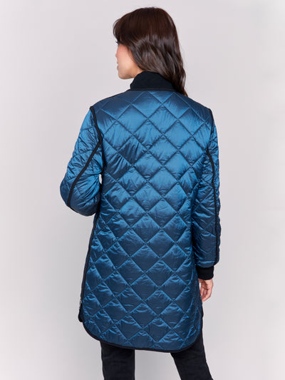 Long Quilted Puffer Jacket Charlie B