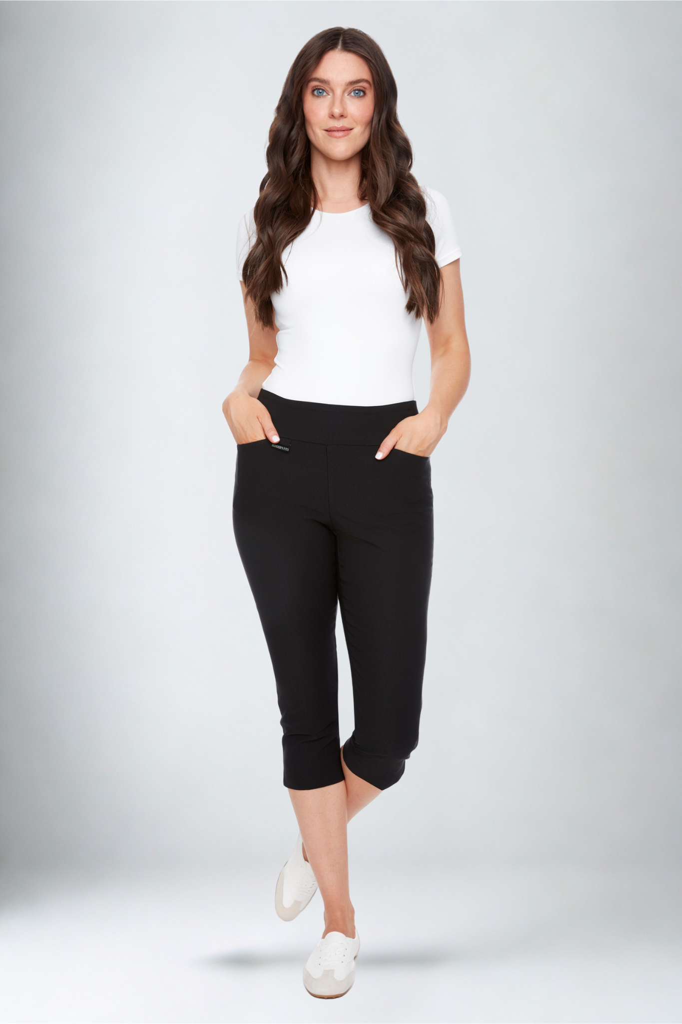 Dream Capris Pull-On Pants, 21" White Dream Pants