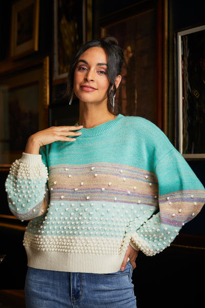 Pastel Pearl Sweater Elena Wang