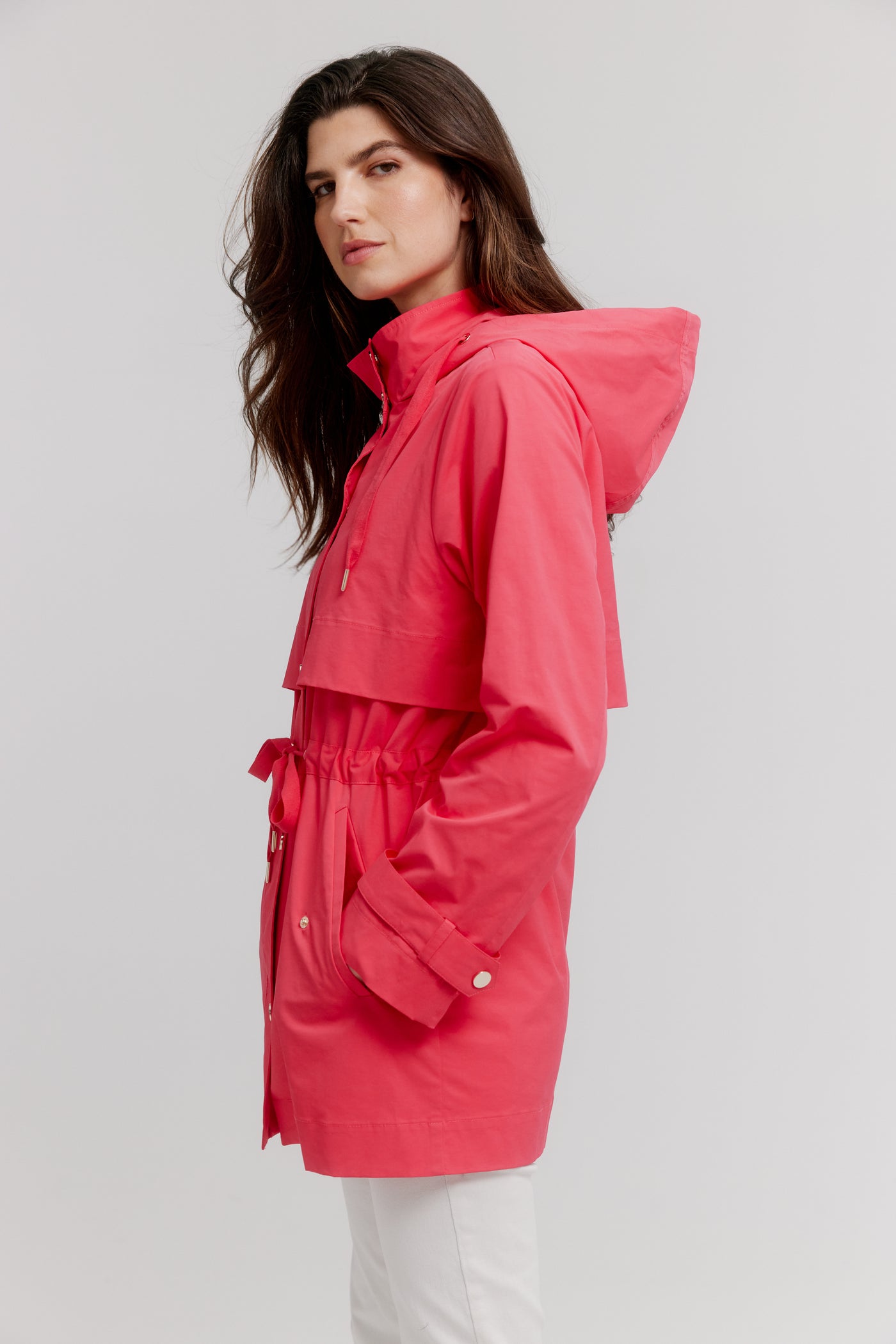 Nikki Jones Trench Style Anorak W/ Storm Flap 