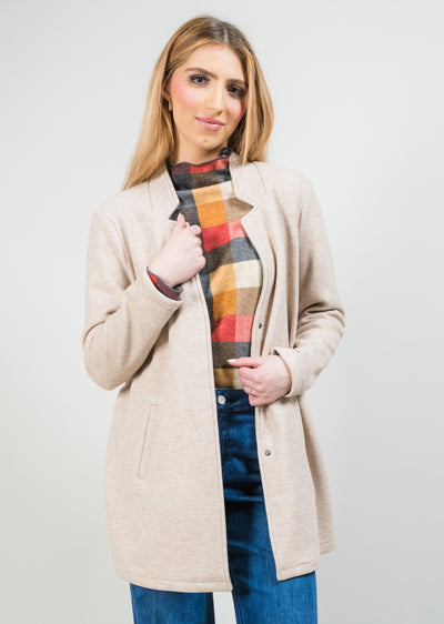 Margaret Inverted Notch Lapel Overcoat Lisette L