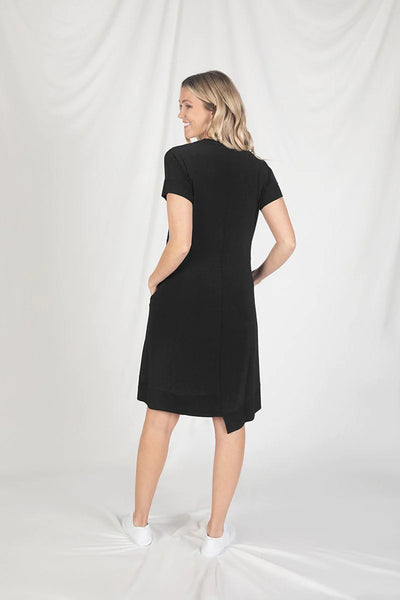 Sympli Motion Trim Dress, Short Sleeves 