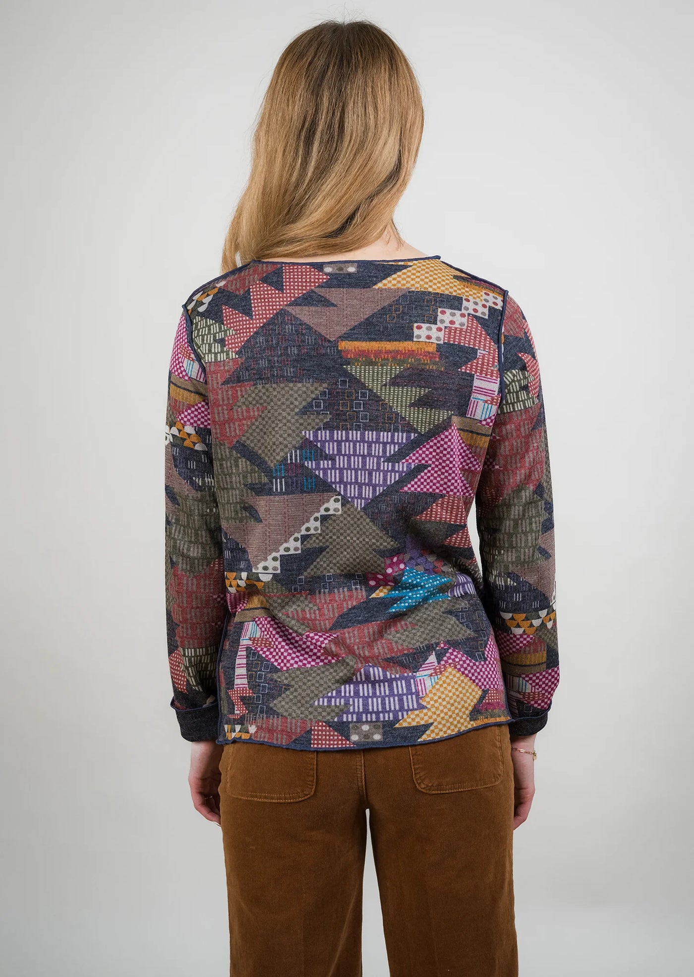 Brushed Reversible Crew Neck Sweater Trisha Tyler