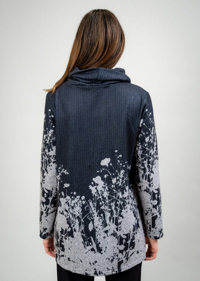 Self Fabric Brushed Cowl Neck Sweater Trisha Tyler