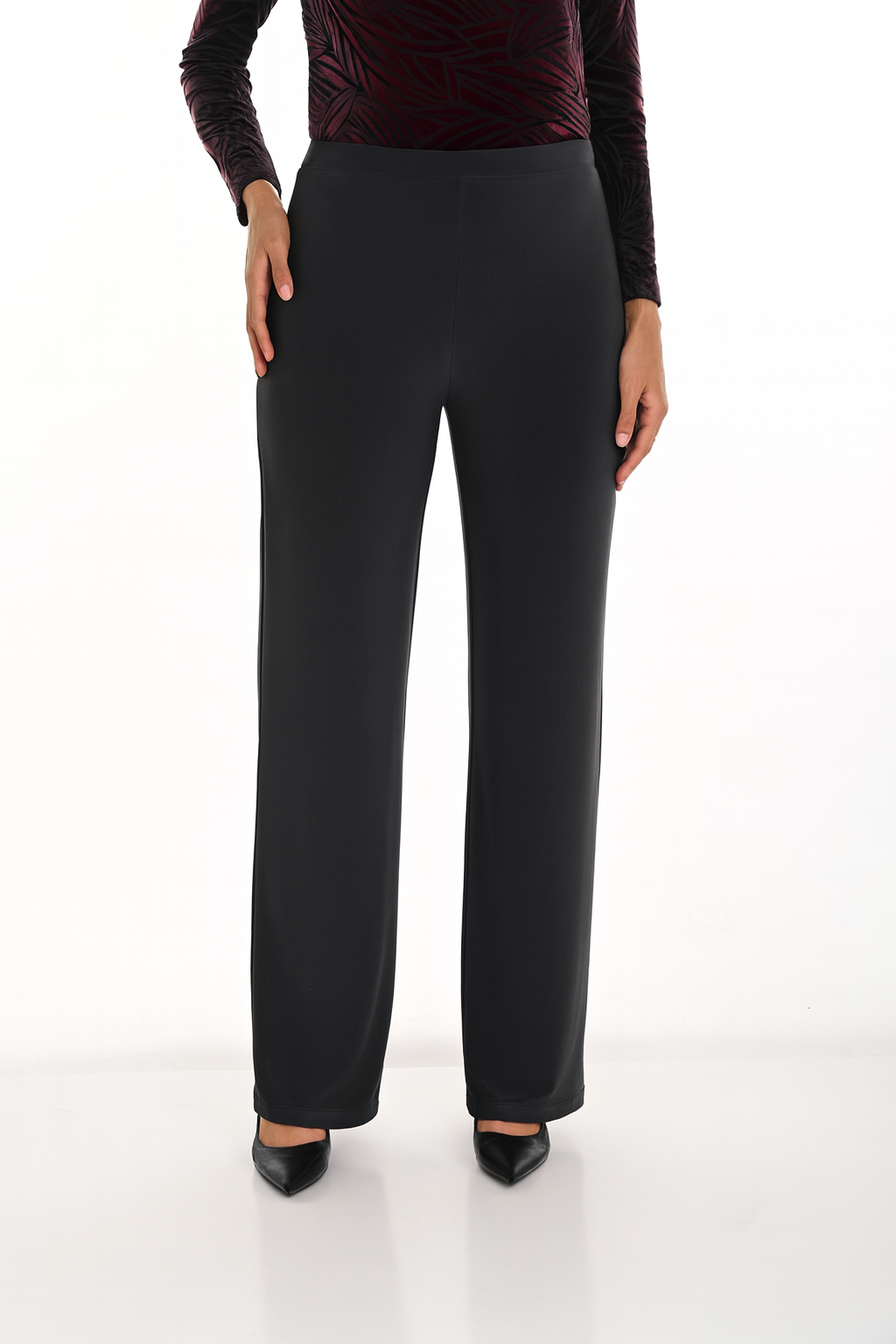Pull On Straight Leg Pant Frank Lyman