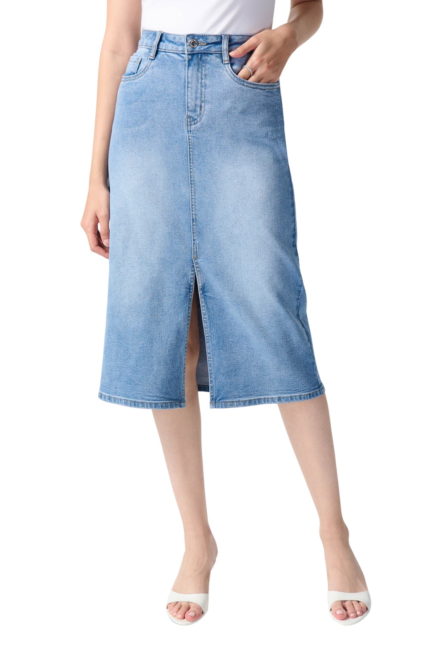 Denim A-Line Skirt Joseph Ribkoff