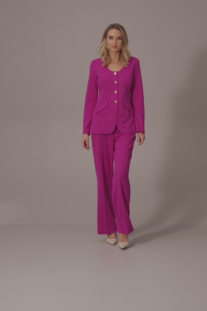 Scuba Crepe Fitted Jacket