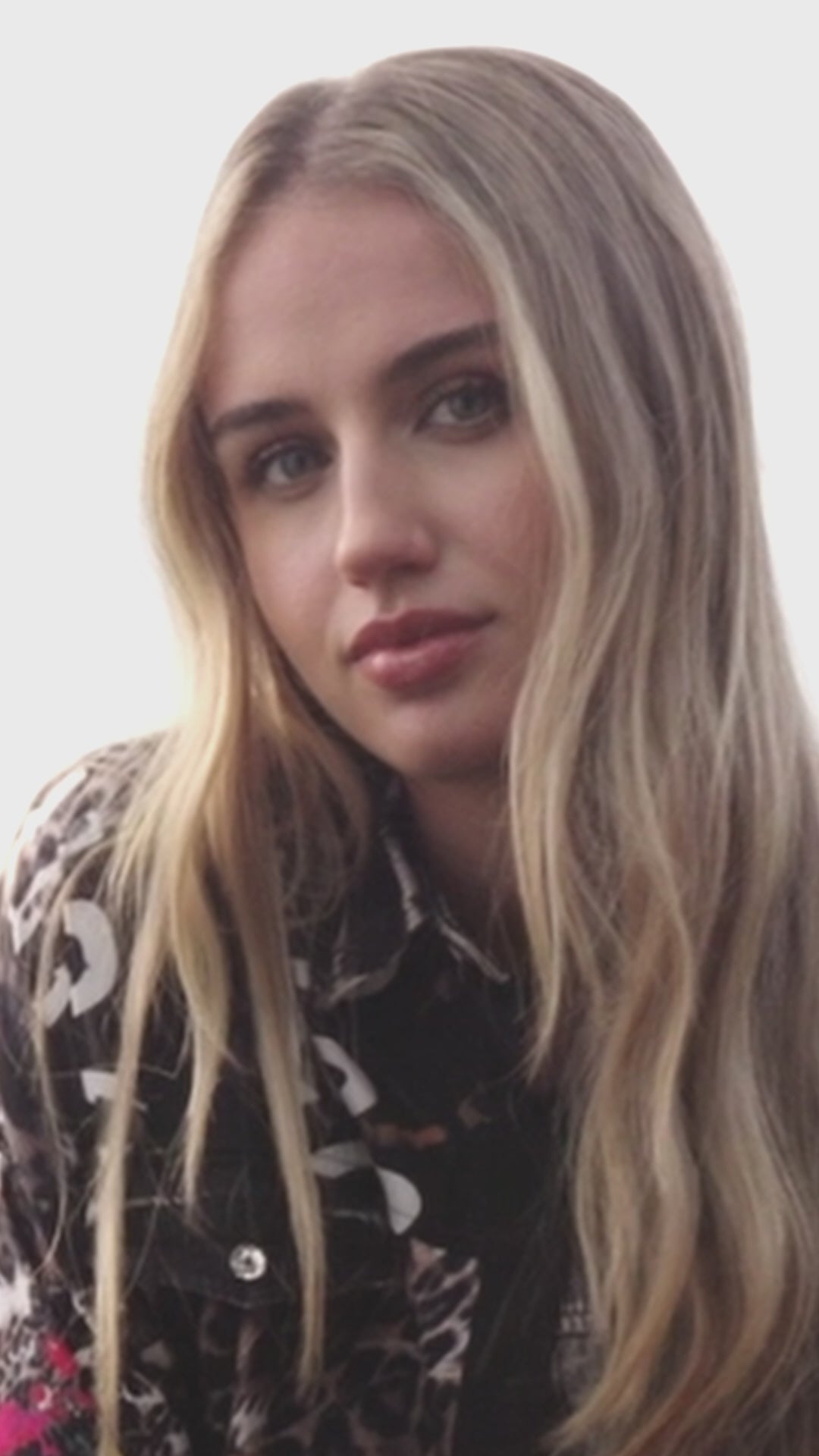 Chemisier boutonné à imprimé graphique audacieux