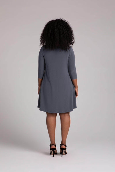 Nu Trapeze Dress, 3/4 Sleeve - Dream Pants