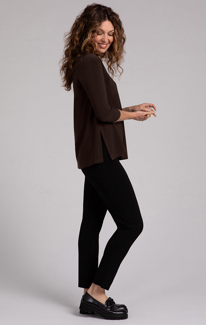 Square Neck Top, 3/4 Sleeve Sympli