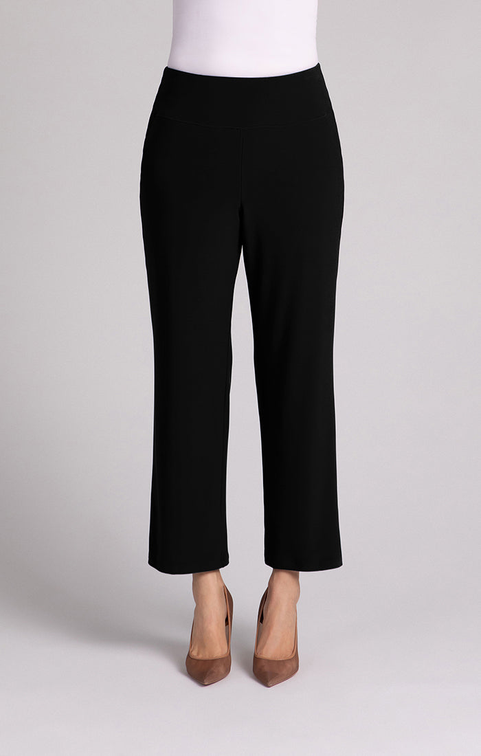 Straight Leg Ankle Pant with Yoke Waistband Sympli