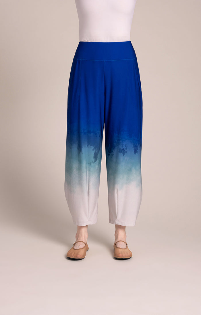 Narrow Lantern Pants Placement Print Sympli