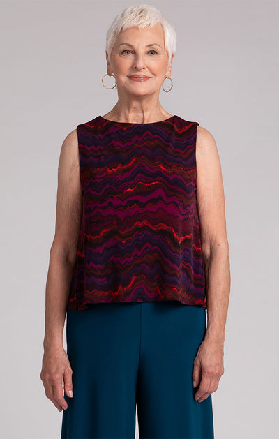 Flared Shell Top Print Sympli