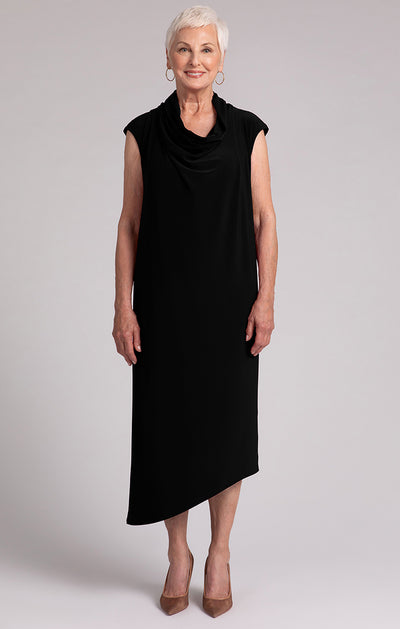 Draped Cowl Dress Sympli