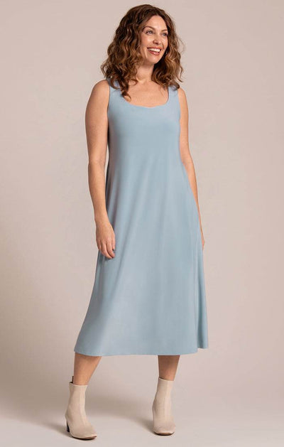 Square Neck Fit and Flare Dress Sympli