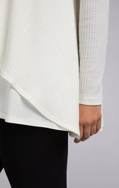 Sympli Split Back Waffle Sweater 