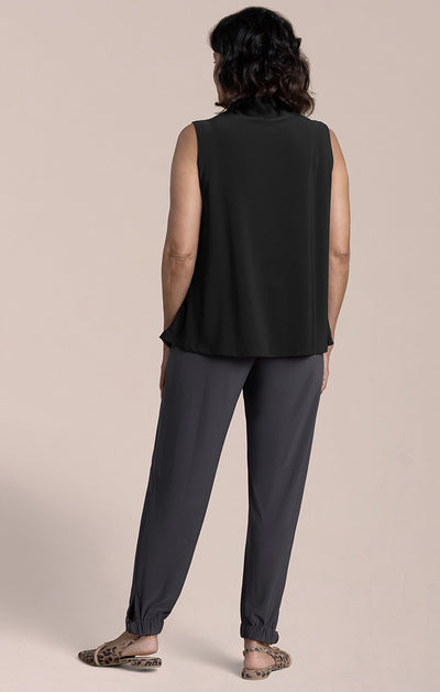 Sleeveless Echo Mock Neck Top Sympli