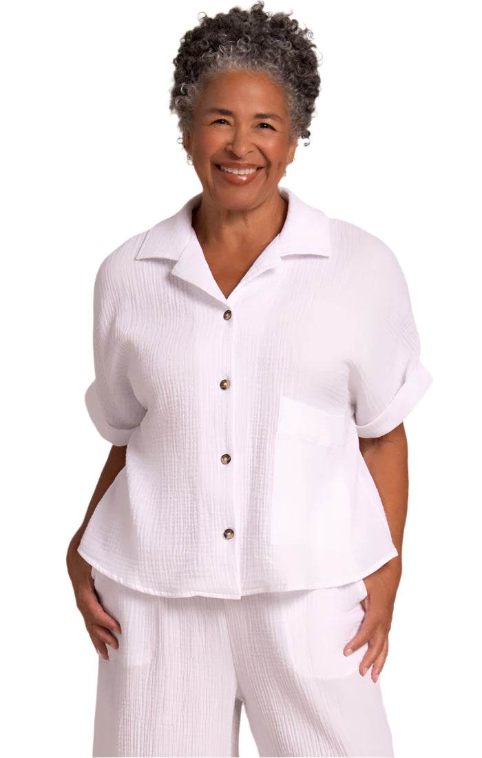 Breeze Half Sleeve Bolero Shirt - Dream Pants