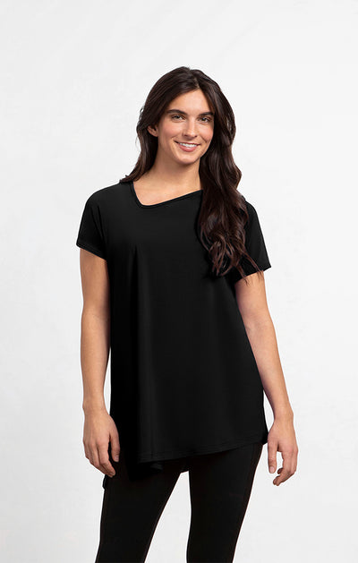 Sympli Dolman Angle Tunic, Cap Sleeves 