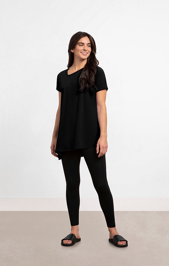 Sympli Dolman Angle Tunic, Cap Sleeves 